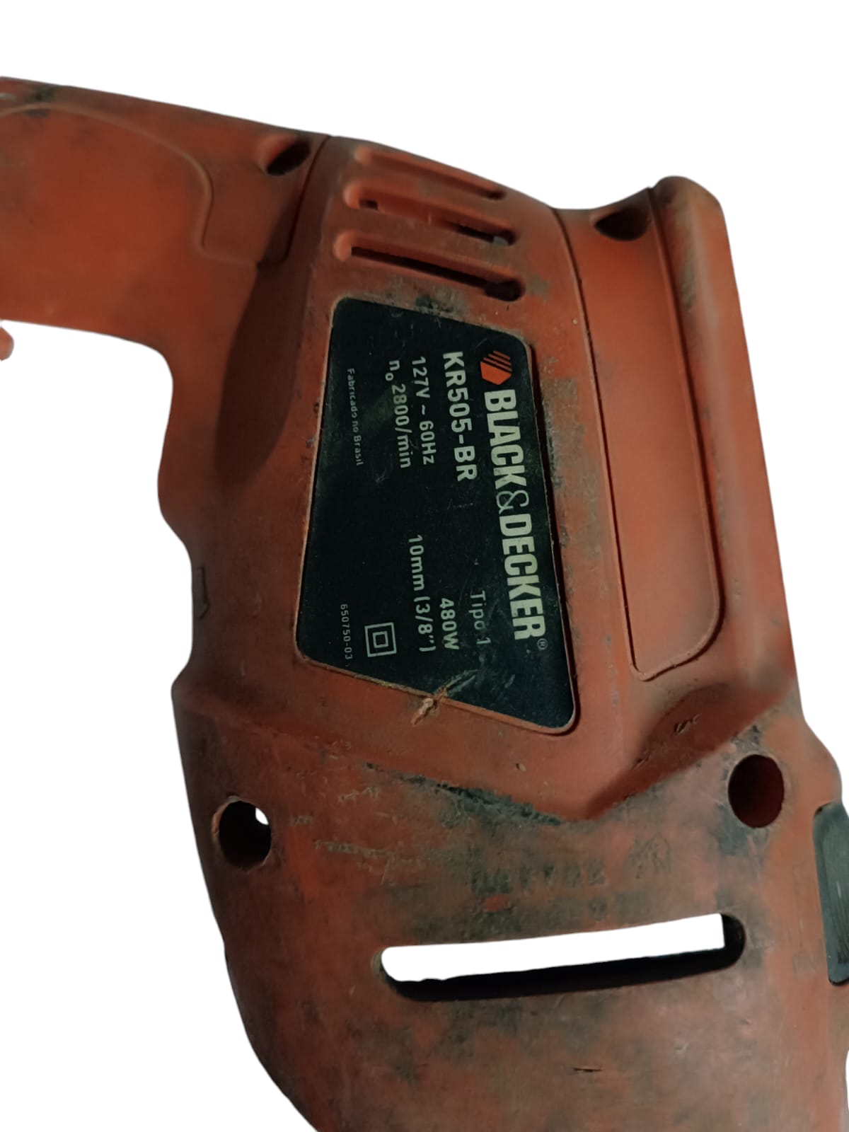 CARCAÇA P/ FURADEIRA DE IMPACTO BLACK & DECKER KR505 BR OZ 01 - Imagem 2