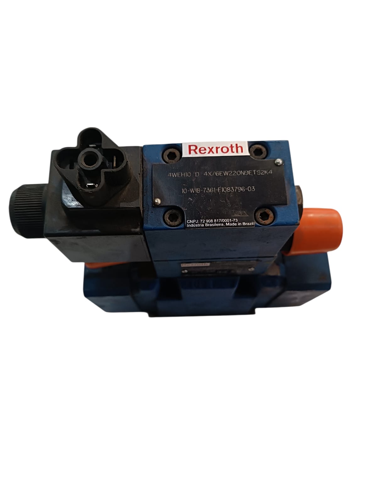 VÁLVULA DIRECIONAL HIDRÁULICA 4WEH10 D4X/6EW220N9ETS2K4 REXROTH - Imagem 4